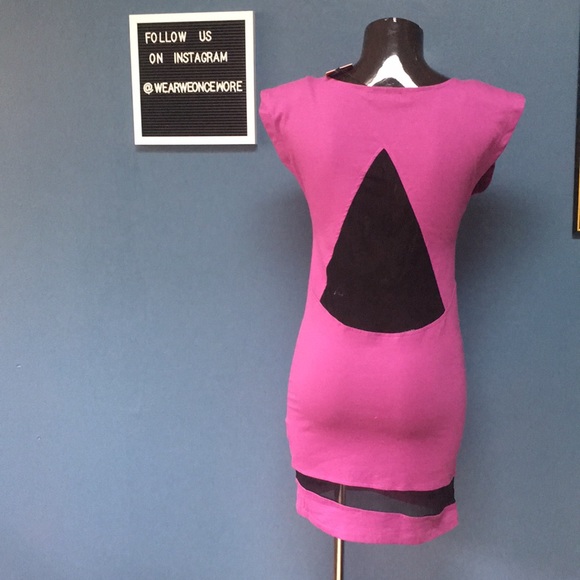 Sheer Panel Cotton Dress - Picture 2 of 5